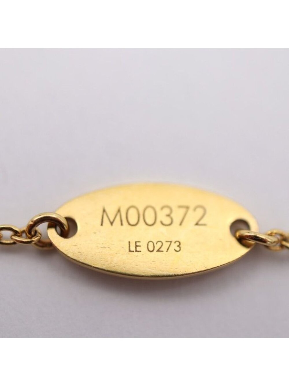 Louis Vuitton Bracelet Louisette Metal Gold Flower Viton - Picture 8 of 10